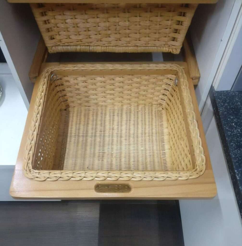 Pull Out Wicker Basket For Kitchen Modular Kitchen and